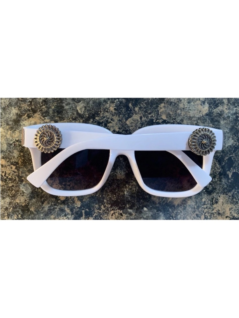 Sunglasses Ginger Snap White Sunglasses Ginger Snaps + 2 Bronze Sunflower Snap